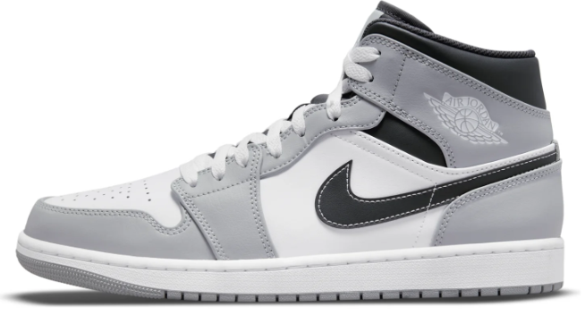 Air Jordan 1 Mid 'Light Smoke Grey' (554724-078)
