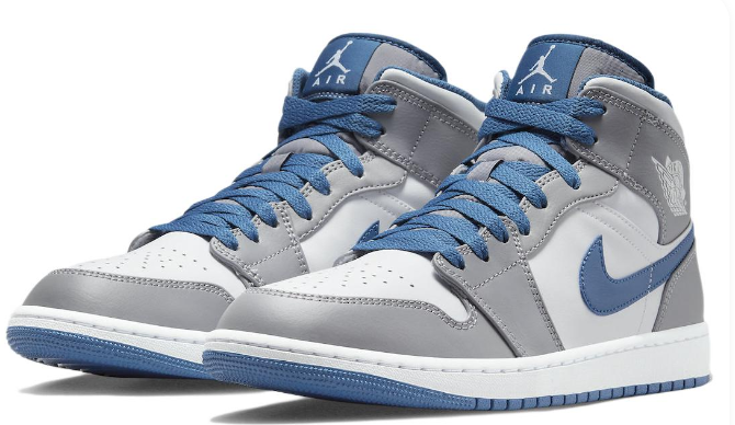 Air Jordan 1 Mid 'Cement Grey True Blue' (DQ8426-014)