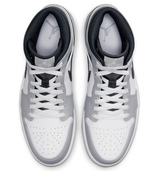 Air Jordan 1 Mid 'Light Smoke Grey' (554724-078)